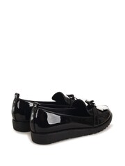 Linzi Black Kortez Loafers With Bow Trim - Image 4 of 4