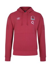 Umbro Red England Rugby OH Fleece Hoodie - Image 1 of 1