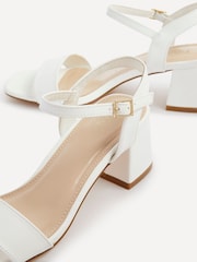 Linzi White Darcie Barely There Block Heeled Sandals - Image 5 of 5