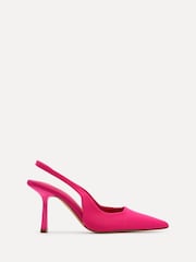 Rosa - Zapatos de tacón tipo salón con tira trasera Fling de Linzi - Imagen 2 de 4