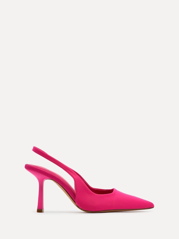 Rosa - Zapatos de tacón tipo salón con tira trasera Fling de Linzi - Imagen 2 de 4