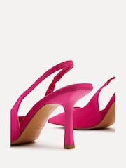 Linzi Pink Fling Slingback Court Style Heel Shoes - Image 5 of 5