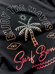 Black Printed Rash Vest - Image 8 of 8
