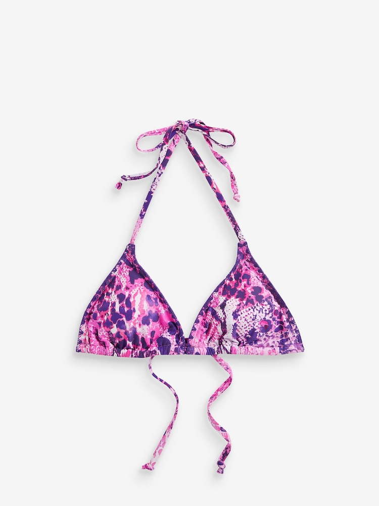 Myleene Klass Pink Snake Triangle Bikini Top - Image 11 of 11
