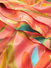 Myleene Klass Coral Floral Print Plunge Tummy Shaping Control Swimsuit - Image 7 of 7