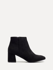 Linzi Black Suede Verse Block Heeled Ankle Boots - Image 2 of 5