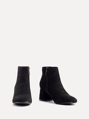 Linzi Black Suede Verse Block Heeled Ankle Boots - Image 3 of 5