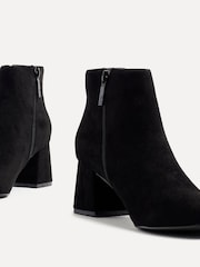 Linzi Black Suede Verse Block Heeled Ankle Boots - Image 4 of 5