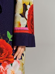 B by Ted Baker ВМС Цветы Вискоза Добби Халат - Image 5 of 8