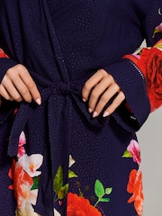 B by Ted Baker ВМС Цветы Вискоза Добби Халат - Image 6 of 8
