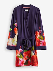 B by Ted Baker ВМС Цветы Вискоза Добби Халат - Image 7 of 8