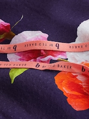 B by Ted Baker ВМС Цветы Вискоза Добби Халат - Image 8 of 8