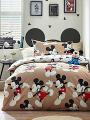 Mickey Mouse 100% Cotton Duvet Cover and Pillowcase Set - Image 1 of 7