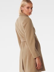 Forever New Brown Jenny Fit and Flare Coat - Image 4 of 5