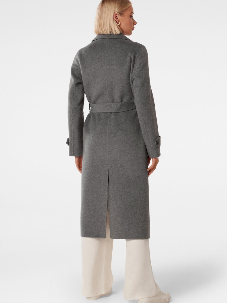 Forever New Grey Eve Felled Coat - Image 2 of 4