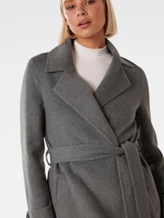 Forever New Grey Eve Felled Coat - Image 4 of 4