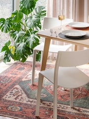 kukoon Terracotta Washable Faro Flatwoven Boho Medallion Distressed Rug - Image 3 of 6