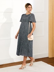 Robe midi de maternité et d’allaitement à pois JoJo Maman Bébé - Image 1 de 5