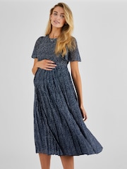Robe midi de maternité et d’allaitement à pois JoJo Maman Bébé - Image 2 de 5