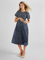 Robe midi de maternité et d’allaitement à pois JoJo Maman Bébé - Image 3 de 5