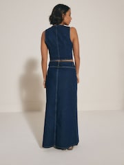 Rinse Blue Denim Waistcoat - Image 4 of 6