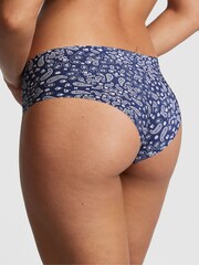 Victoria's Secret PINK Midnight Navy Blue Print No Show Cheeky Knickers - Image 2 of 3