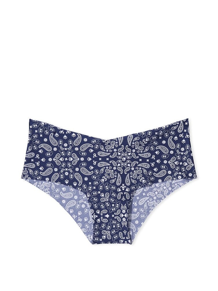 Victoria's Secret PINK Midnight Navy Blue Print No Show Cheeky Knickers - Image 3 of 3