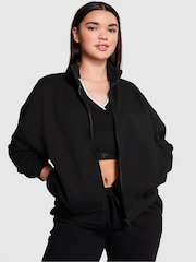 Victoria's Secret PINK Pure Black Fleece Jacket - Image 1 of 3