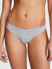 Victoria's Secret PINK Medium Heather Grey Cotton Bikini Knickers - Image 1 of 3