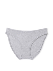 Victoria's Secret PINK Medium Heather Grey Cotton Bikini Knickers - Image 3 of 3
