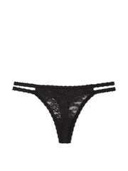 Victoria's Secret PINK Black Thong Lace Knickers - Image 3 of 3