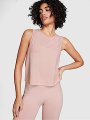 Victoria's Secret PINK Wanna Be Pink Drapey Muscle Tank Top - Image 1 of 2