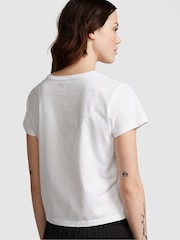 Victoria's Secret PINK Optic White Short Sleeve Dreamer T-Shirt - Image 2 of 3