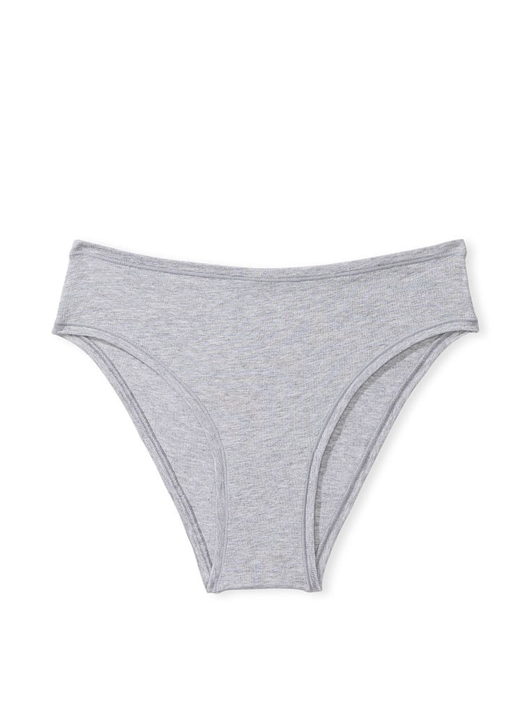 Victoria's Secret PINK Heather Medium Grey Cotton Cheeky Knickers - Image 3 of 3