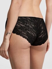 Victoria's Secret PINK Pure Black Lace Back Seamless Hipster Knickers - Image 2 of 3