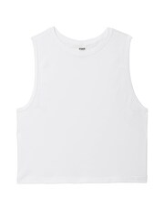 Victoria's Secret PINK Optic White Drapey Muscle Tank Top - Image 3 of 3