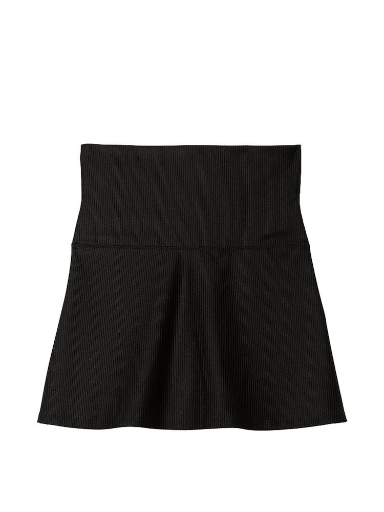 Victoria's Secret PINK Pure Black Foldover Mini Skirt - Image 3 of 3