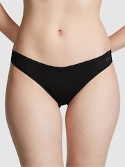 Victoria's Secret PINK Pure Black Cotton Bikini Knickers - Image 1 of 3