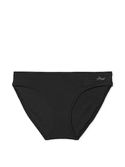 Victoria's Secret PINK Pure Black Cotton Bikini Knickers - Image 3 of 3
