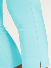 Roman Aqua Blue Cropped Stretch Capri Trousers - Image 4 of 4