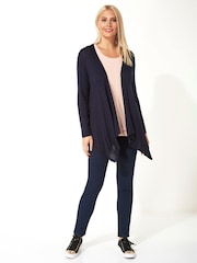 Roman Blue Waterfall Front Jersey Cardigan - Image 3 of 4