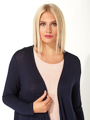Roman Blue Waterfall Front Jersey Cardigan - Image 4 of 4