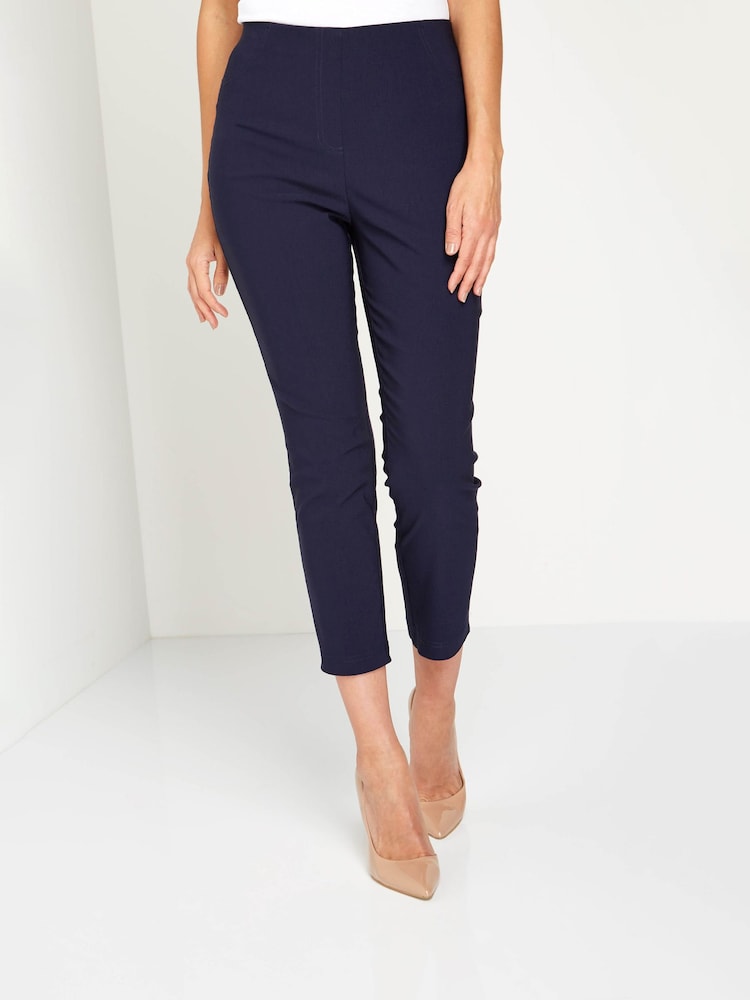 Roman Blue 3/4 Length Stretch Trousers - Image 1 of 4