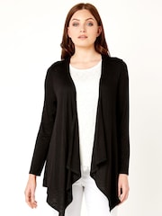 Roman Black Waterfall Front Jersey Cardigan - Image 1 of 4