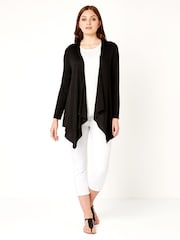 Roman Black Waterfall Front Jersey Cardigan - Image 4 of 4