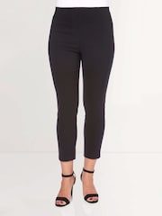 Roman Black 3/4 Length Stretch Trousers - Image 1 of 4