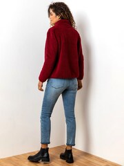 Roman Red Sherpa Borg Fleece Jacket - Image 2 of 4