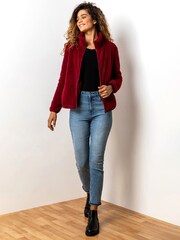 Roman Red Sherpa Borg Fleece Jacket - Image 4 of 4