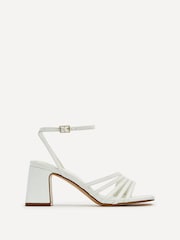 Linzi White Aronia Strappy Heeled Sandals With Block Heel - Image 2 of 5