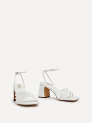 Linzi White Aronia Strappy Heeled Sandals With Block Heel - Image 3 of 5